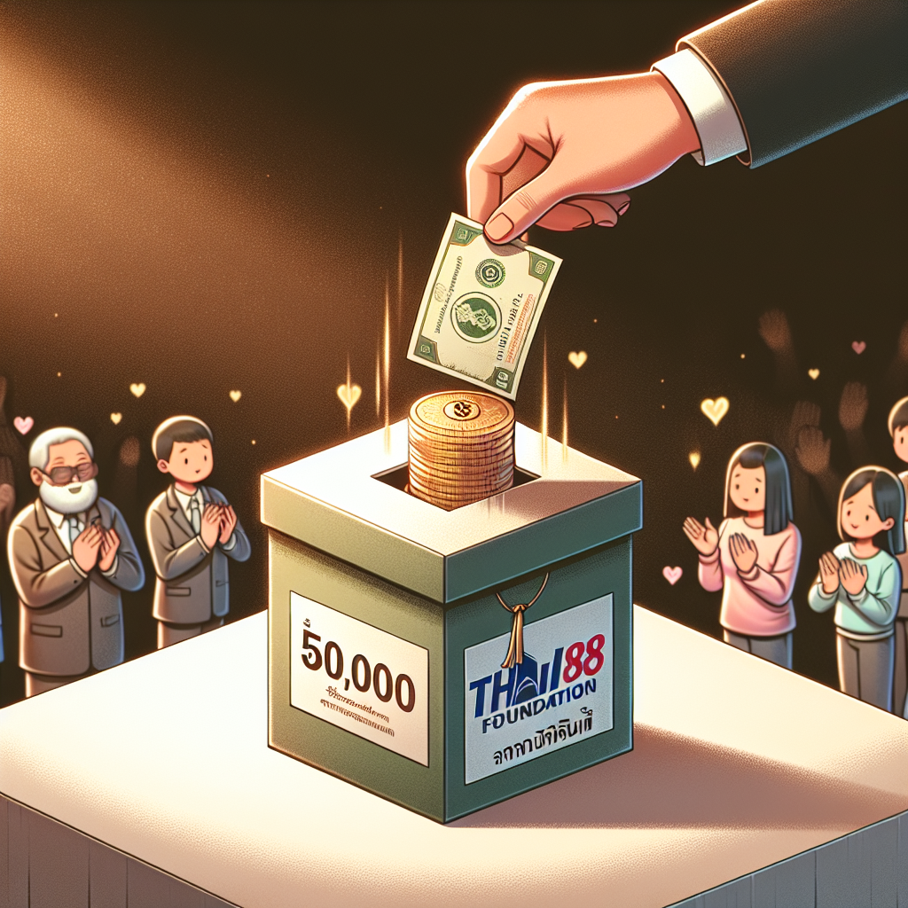 Thai888 Foundation anonamous 50,000 baht donor today