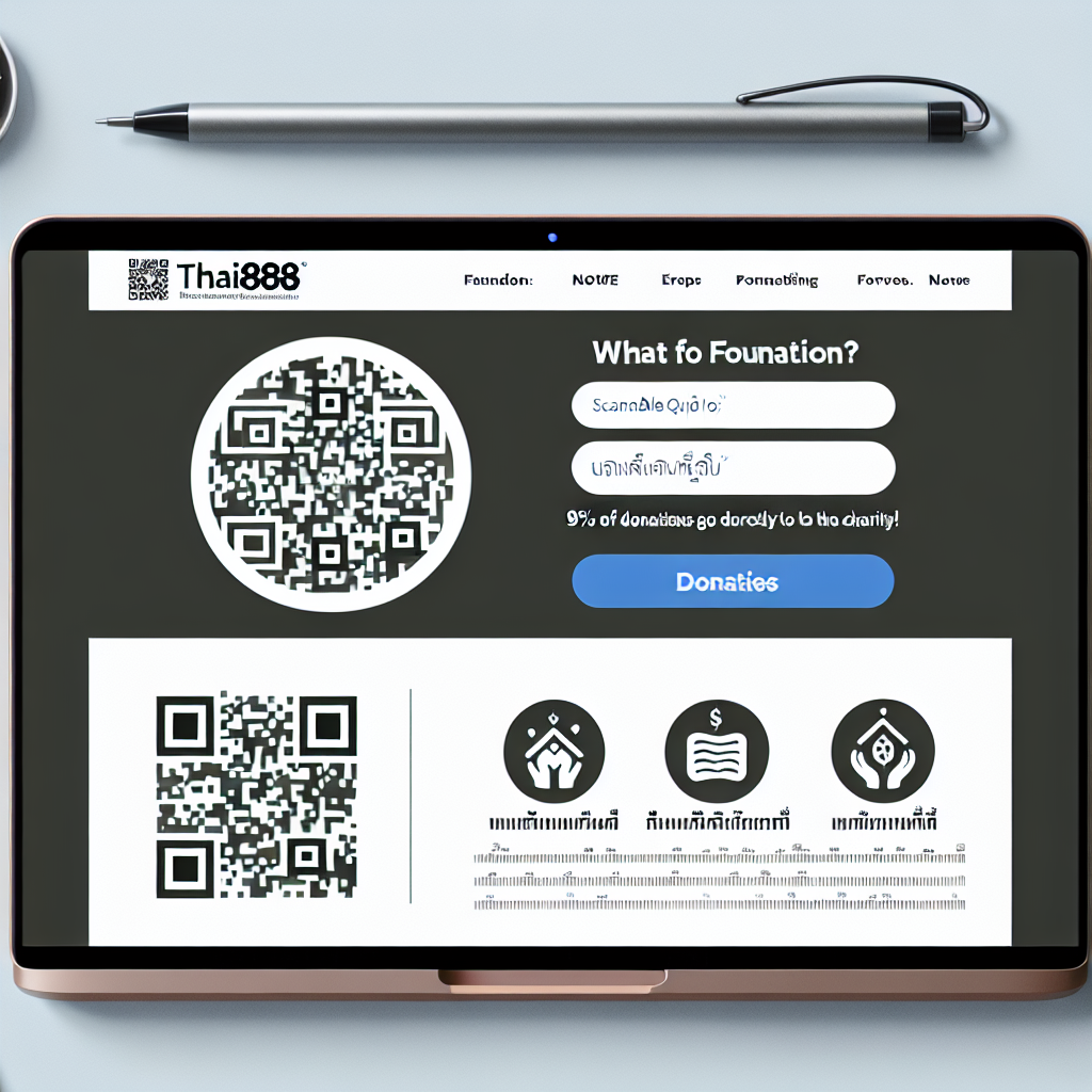 Thai888 Foundation donation page via QR CODE now easy to donate 95% goes directly to our grassroot charity, in conjunction with Thai888 Group of comapnies
